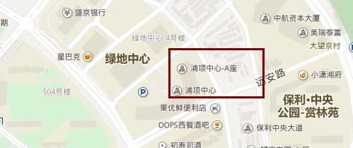 浦项中心地图